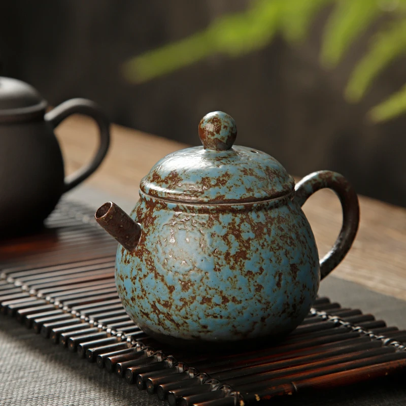 Lončenina Gilding Vintage Čajnik Peči BakedSingle Keramični Čajnik KungFu Stranski Ročaj Pot Majhno Ročno Čaj, Zaradi Česar Napravo Nastavite Čaj