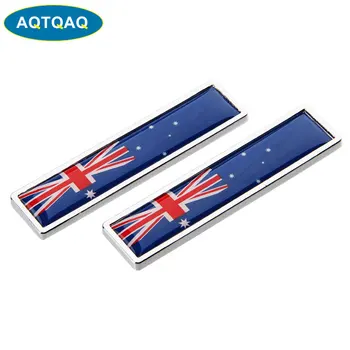 1 Par 3D Kovinski Avstralija Zastava Avto Nalepke Okrasite Nalepke Emblem Značko Za Avtomobile  10