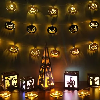 10 LED Halloween Buče Niz Luči Lučka DIY Visi Grozo Halloween Dekoracijo Za Dom Stranka Dobave 2M Dropship  10