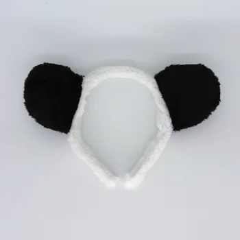 10pcs/ Otroci veliko Odraslih Črno Bel Panda Glavo Las Band Živali Uho Cosplay Pribor Pogodbenice Prednost Darilo Halloween  10