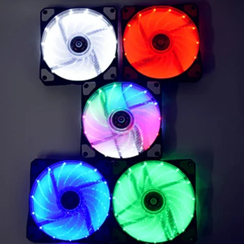 120 mm Računalnik Primeru Ventilator za Hlajenje Hladilnik Nastavljiva LED 12 cm Izklop RGB Ventilatorji  4