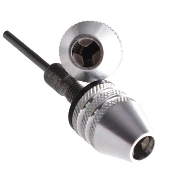 1PCS Hitro Spremenijo brez ključa Drill Bit Chuck Adapter 0.3-3.4 mm Pretvornik Orodje Tri Čeljusti Chuck Električni Mlinček Vrtalne Vpenjalne glave  4
