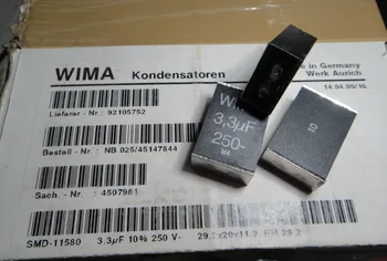 1pcs Nemčija Črna WIMA Kondensatoren SMD11580 3.3 uF/250V 3300nf 3u3f 335 Film Kondenzator  10