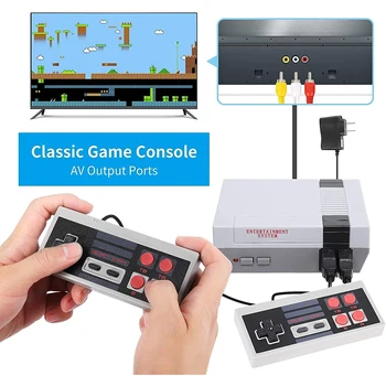 2021 Nove Klasične Mini Retro Igri Konzolo vgrajenem 620 Igre in 2 NES Klasičnih Krmilniki AV Izhod Video Igre za Otroke Darilo  10
