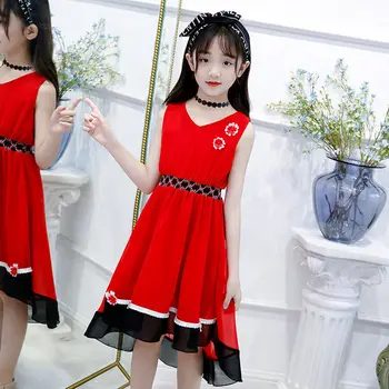 2022 Poletje Nova Dekleta Svetlobe, Luksuzno Obleko, Krilo Korejska Različica Dekleta Šifon Plaža Krilo Modnih Oblačil Preprost Stil Moda  4