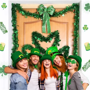 2M Lucky Clover Barvni Trak St. Patrick ' s Dekor Irski Dan Stranka Okrasite Potrebščine za Poroko, Rojstni dan Dekoracijo  10