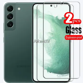2PCS ZA Samsung Galaxy S22 S22+ Plus 5 G Kaljeno Steklo Zaščitno Na S906B S901B Telefon Zaslon Patron Film Pokrov  5