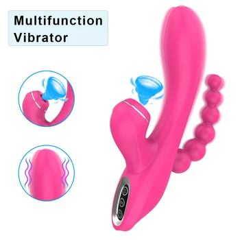 3 v 1 Dildo vibracije Juguetes Sexuales točka največji Analni čep noge Odraslih G-Spot Sesanju Vibratorji Sex Igrače za Ženske  10