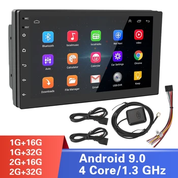 4 Core avtoradio 2 Din Multimedia, Video Predvajalnik, 1G/2G Univerzalni Auto Stereo GPS ZEMLJEVID Android 9.0 WIFI Bluetooth Predvajalnik  10