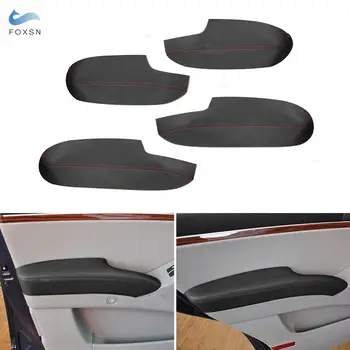 4pcs Mikrovlaken Usnja Avto styling Notranja Vrata Armrest Plošča Pokrov Trim Za Hyundai Veracruz  10