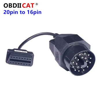 Avto diagnostiko kabel b--m-w 20pin obd2 adapter za B -M-W 20pin, da 16pin Ženski Konektor Za e46 e39 e90 e60 f30 e36 X6 X5 Z3  5