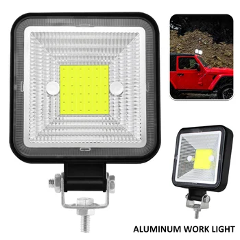 Avto LED delovna Luč Nastavljiva 3in Avtomobilske Luči za Meglo z Nosilcem Nepremočljiva COB Auto Spredaj Spot Luči za Avto, Tovornjak Vožnjo  10