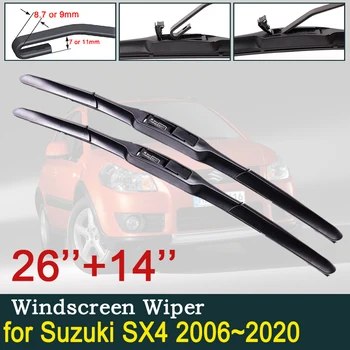 Avto Metlice Brisalcev za Suzuki SX4 2006~2020 Maruti SX-4 S-Cross Sprednji Vetrobranski Brisalci za Avto Dodatki Nalepke 2007 2008 2009  4