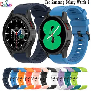 BEHUA Silikonski Trak Za Samsung Galaxy Watch 4 40 mm 44 Galaxy4 Klasičnih 46MM 42mm Smart Watchband 20 mm Manšeta Pas, Zapestnica  10