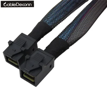 CableDeconn Notranje Mini-SAS cable SFF-8643, da SFF-8643 kabla v Skladu s SAS 3.0 12 G 0,5 M-1Meter  1