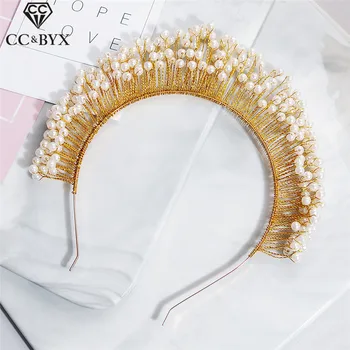 CC Krono Hairbands Visoke Kakovosti 100% Ročno Luksuzni Poročni Dodatki za Lase Za Poročne Rojstni Headdress hx278  10