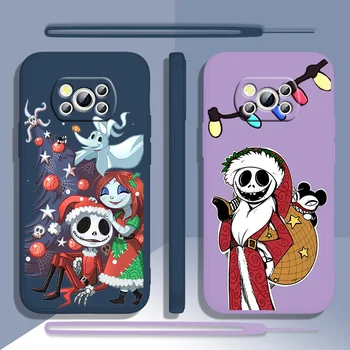 Disney Božični Večer Lutke Za Xiaomi POCO M5 M4 X4 F4 C40 X3 NFC F3 GT M4 M3 Pro C3 4G 5G Tekoče Vrv Silikonski Primeru Telefon  3