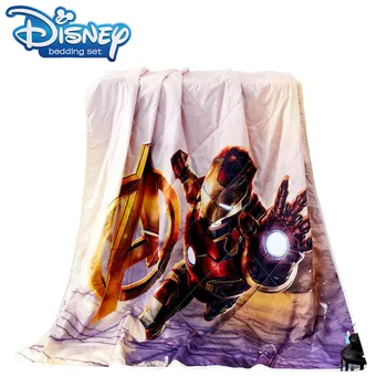 Disney poletje odeja klimatska naprava tolažnik za dečka, spalnica dekoracijo 150x200cm domačega tekstilnega marvel strip, Iron man, vroče prodaje  3