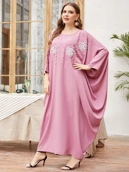 Eid Ramadana Mubarak Abaya Dubaj Turčija Islam, Muslimanska Oblačila Hidžab Obleko Afriške Obleke Abayas Za Ženske Vestidos Haljo Musulmane Longue  5
