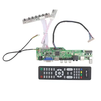 LCD TV krmilnik odbor s TV AV VGA, Audio, USB, HDMI je Združljiv za 12.1 palca podoknu 800x600 G121SN01 V402 TM121SDSG05 G121STN01  10