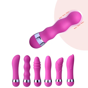 Lesbian Masturbator Realističen Dildo Mini G Spot Vibrator Sex Igrače Za Žensko Odraslih AV Erotično Čarobno Palico, Analni Čep Kroglice Vibrator  10