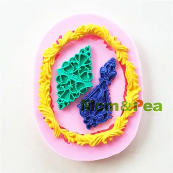 Mama&Grah 0978 Brezplačna Dostava Okvir, Oblikovan Silikonsko Plesni Torto Dekoracijo Fondat Torto 3D Plesni, Hrana Razred  10