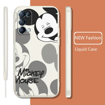 Mickey Mouse Anime Primeru Telefon Za OPPO Najdi X5 X3 X2 neo Pro Lite A5 A9 2020 A96 4G 5G Tekoče Vrv Candy Barve Pokrov Coque Capa  5