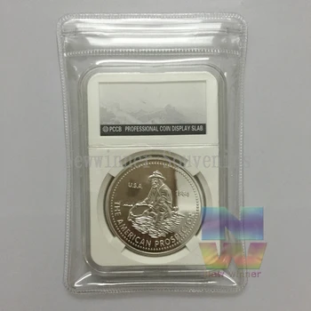 Nemagnetni 1984 ZDA 1OZ 999 Fine Srebrni Ameriški Prospector Engelhard NAS Unije Kovinski Spominski Kovanec Z PCCB Primeru  10