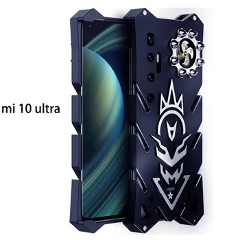 Odbijač Za Xiaomi Mi 10 Ultra Zimon Luksuzni Nova Težka Oklep Kovin, Aluminija Telefon Nazaj Primeru Za Xiaomi Mi 11 10s Mi11 Lite  5