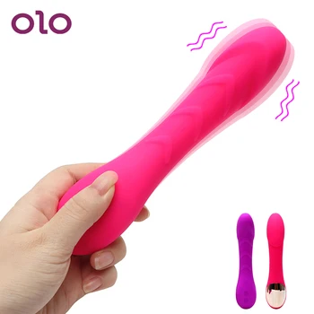 OLO 12 Frekvence, Dildo, Vibrator G Spot Massager Vibratorji USB Polnilne Sex Igrače za Ženske Odraslih Izdelki  10