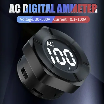 Peacefair enofazni Digitalni Amp Meter Pametna Električna Ampermeter Krog LCD AC Zaslon 30-500V Z Odprto CT PZEM-024A 100A  1