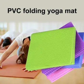 Prenosni 4 mm Debel Anti-slip PVC Telovadnici Doma Fitnes Vadba Pad Joga, Pilates Mat  5