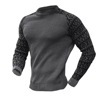 raglan sleeveHigh-kakovost Puloverju jeseni, pozimi Raglan Rokavi pulover Moške blagovne znamke oblikovalec pulover za Prosti čas okrogle ovratnik clothin  10