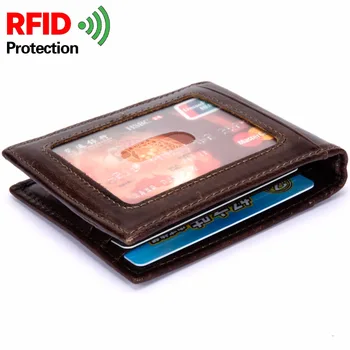 RFID Kraje Zaščito Moške Denarnice Pristen Krava Usnjena Torbica Znamke Z Kovanca Pocket Torbici za Kartico sim Modne denarnice  10