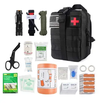 Sili Survival Kit Molle Zunanja Orodja Komplet Za Preživetje Travme Razkuževanje Komplet Za Kampiranje, Lov Nesreče Survival Kit  5