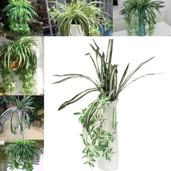 Specializiranimi za umetno Svilo Pajek Zelenja Rastlin Chlorophytum Comosum Doma Deco rHome Dekoracijo  10