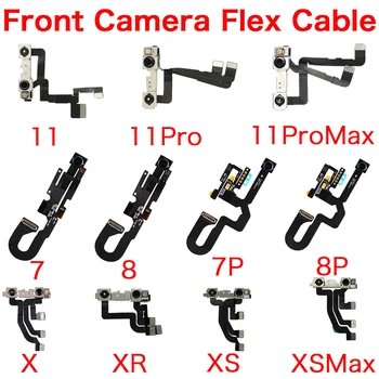 Sprednje Kamere Flex Kabel Za iPhone 7 7P 8 Plus X XR XS 11 Pro Max Sooča Kamero, Senzor Bližine Lučka Mikrofon  10