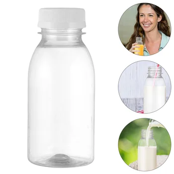 Steklenice Milkreusablewater Kape Bottlefor Mini Soka Posode Posode Pijačo Pokrovi Polje Hladilnik Kosilo Storageclear Jogurt Pokrov  5