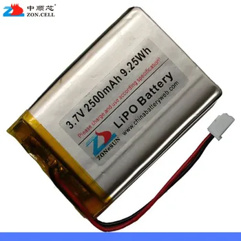 V jedro 2500mAh 803759 3,7 V litij-polimer baterija 883759853760853759 Polnilne Li-ion Celice  10
