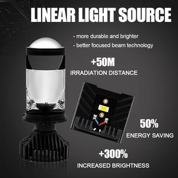 X9-T9 avto smerniki žarnice H4 je univerzalna led luči nabavi iz csp čip in Kondenzator Objektiv,lahko izhod 12v 6000K spot luči  10