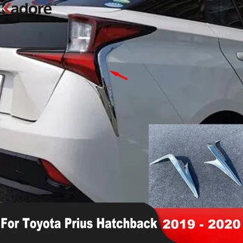 Zadaj Rep Lučka Lučka za Obrvi Kritje Trim Za Toyota Prius, Hatchback 2019 2020 ABS Chrome Avto Luč Modeliranje Trakovi, Oprema  10